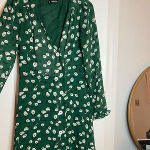never been worn green floral dress